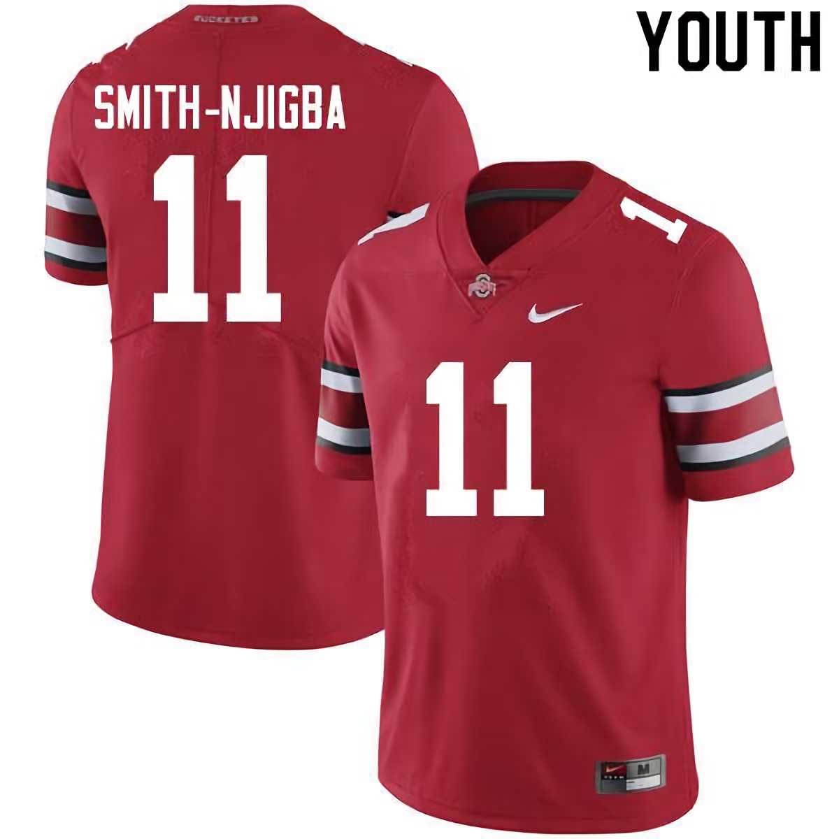 Jaxon Smith-Njigba Ohio State Buckeyes Youth NCAA #11 Nike Scarlet College Stitched Football Jersey JRH7456GV